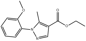 ETHYL 1-(2-METHOXYPHENYL)-5-METHYL-1H-PYRAZOLE-4-CARBOXYLATE Structure