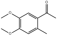 2-甲基-4,5-二甲氧基苯乙酮, 24186-66-1, 结构式