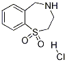 2,3,4,5-tetrahydrobenzo[f][1,4]thiazepine 1,1-dioxide hydrochloride, 24187-83-5, 结构式