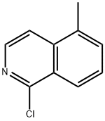 1-クロロ-5-メチルイソキノリン 化学構造式