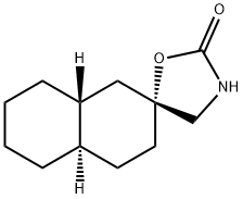 Spiro[naphthalene-2(1H),5-oxazolidin]-2-one, octahydro-, cis,trans- (8CI) 结构式