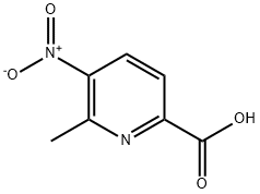 2-甲基-3-硝基吡啶-6-羧酸, 24194-98-7, 结构式