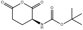 (S)-(2,6-二氧代四氢-2H-吡喃-3-基)氨基甲酸叔丁酯, 2420-13-5, 结构式