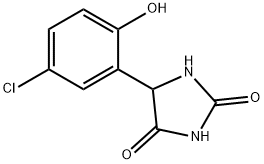 5-(5-クロロ-2-ヒドロキシフェニル)イミダゾリジン-2,4-ジオン 化学構造式