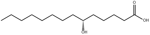 [R,(-)]-6-Hydroxytetradecanoic acid Structure