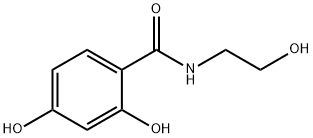2,4-Dihydroxy-N-(2-hydroxyethyl)benzamide Struktur