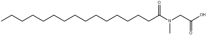 Glycine,N-methyl-N-(1-oxohexadicyl) Structure