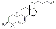 (3β)-4,4-DiMethyl-cholesta-5,7,25-trien-3-ol, 242142-71-8, 结构式