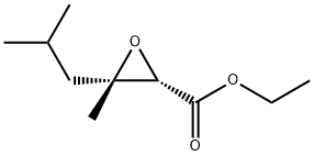ethyl cis-3-methyl-3-isobutyloxirane-2-carboxylate  Structure