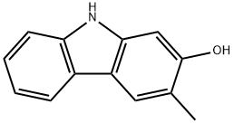 3-メチル-9H-カルバゾール-2-オール 化学構造式