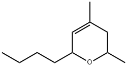 6-ブチル-3,6-ジヒドロ-2,4-ジメチル-2H-ピラン 化学構造式