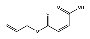 マレイン酸水素1-アリル 化学構造式
