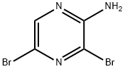 2-アミノ-3,5-ジブロモピラジン 化学構造式