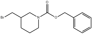 1-Cbz-3-(broMoMethyl)piperidine 化学構造式