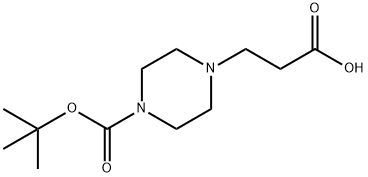 3-(1-TERT-BUTOXYCARBONYLPIPERAZIN-4-YL)PROPIONIC ACID Struktur