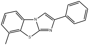 8-METHYL-2-PHENYLIMIDAZO[2,1-B]BENZOTHIAZOLE 结构式