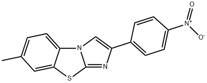 7-METHYL-2-(4-NITROPHENYL)IMIDAZO[2,1-B]BENZOTHIAZOLE 结构式