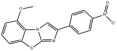 5-METHOXY-2-(4-NITROPHENYL)IMIDAZO[2,1-B]BENZOTHIAZOLE 结构式
