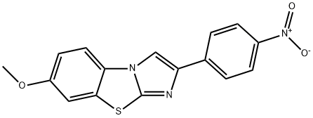 7-METHOXY-2-(4-NITROPHENYL)IMIDAZO[2,1-B]BENZOTHIAZOLE Structure