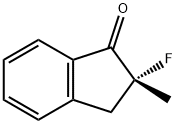 1H-Inden-1-one,2-fluoro-2,3-dihydro-2-methyl-,(2R)-(9CI) 结构式