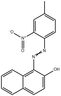 1-[(2-ニトロ-4-メチルフェニル)アゾ]-2-ナフタレノール 化学構造式