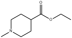1-メチルピペリジン-4-カルボン酸エチル 化学構造式