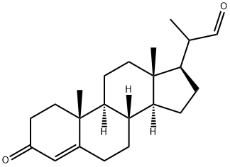 20-甲酰基孕甾-4-烯-3-酮, 24254-01-1, 结构式