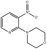 4-(3-ニトロ-2-ピリジニル)モルホリン 化学構造式