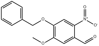 4-(苄氧基)-5-甲氧基-2-硝基苯甲醛, 2426-84-8, 结构式