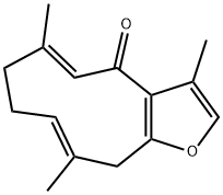 莪术呋喃二烯酮 结构式