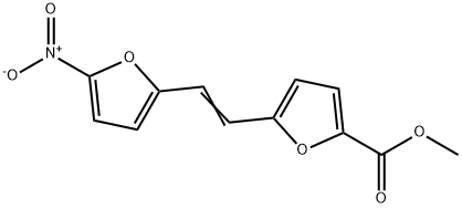 5-[2-(5-Nitro-2-furanyl)ethenyl]-2-furancarboxylic Acid Methyl Ester Struktur