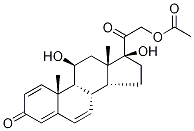 6,7-Dehydro Prednisolone 21-Acetate Struktur