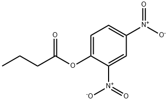 Butanoic acid 2,4-dinitrophenyl ester Structure