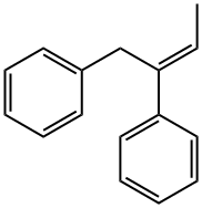 (E)-1,2-Diphenyl-2-butene Struktur