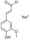 Sodium ferulic Structure