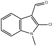 2-クロロ-1-メチル-1H-インドール-3-カルブアルデヒド 化学構造式