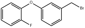 3-(2-フルオロフェノキシ)ベンジル ブロミド 化学構造式