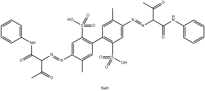 Dinatrium-5,5'-dimethyl-4,4'-bis[[2-oxo-1-[(phenylamino)carbonyl]propyl]azo][1,1'-biphenyl]-2,2'-disulfonat