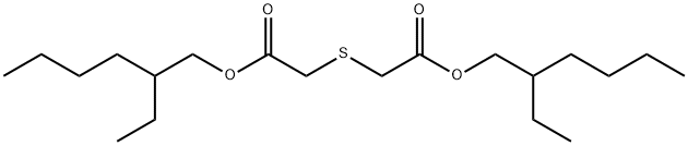 2,2'-チオ二酢酸ビス(2-エチルヘキシル) 化学構造式