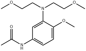 3-(N,N-二甲氧基乙基)氨基-4-甲氧基乙酰苯胺,24294-03-9,结构式