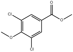 3,5-ジクロロ-4-メトキシ安息香酸メチル 化学構造式