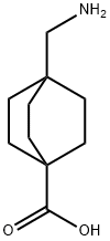 4-アミノメチルビシクロ[2.2.2]オクタン-1-カルボン酸 化学構造式