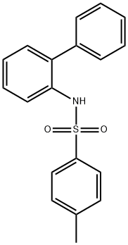 N-[(1,1'-ビフェニル)-2-イル]-4-メチルベンゼンスルホンアミド 化学構造式