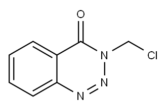3-benzotriazin-4(3h)-one,3-(chloromethyl)-2 Struktur