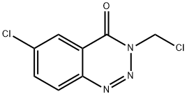 6-Chloro-3-(chloromethyl)-1,2,3-benzotriazin-4(3H)-one 结构式