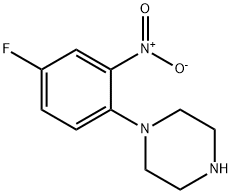 1-(4-FLUORO-2-NITROPHENYL)PIPERAZINE 化学構造式