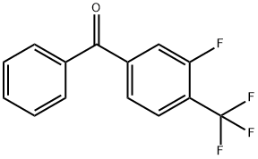 3-FLUORO-4-(TRIFLUOROMETHYL)BENZOPHENONE Structure