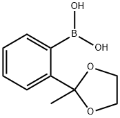 2-(2-甲基-1,3-二氧戊环-2-基)苯基硼酸, 243140-14-9, 结构式