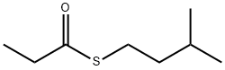 Propanethioic acid S-isopentyl ester Structure