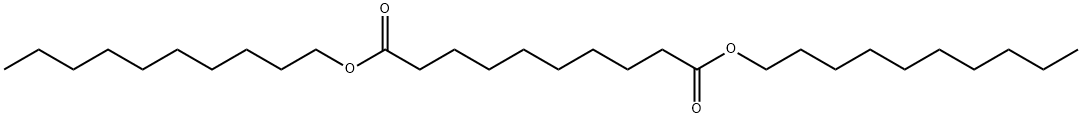 セバシン酸ジデシル 化学構造式